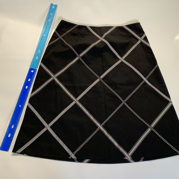Talbots | Midi Skirt Petite Size 6 Stretch Checkered Diamond B12 - Picture 9 of 9
